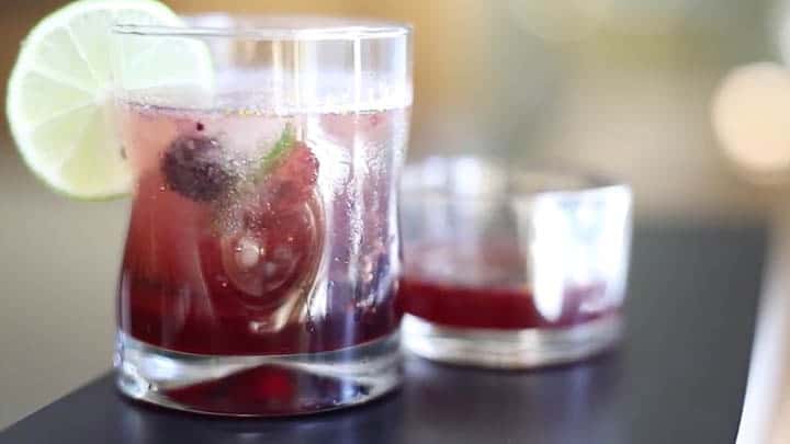 Blackberry-Fig Sparkling Beverage by Thomas Cuisine foodservice nutritionists