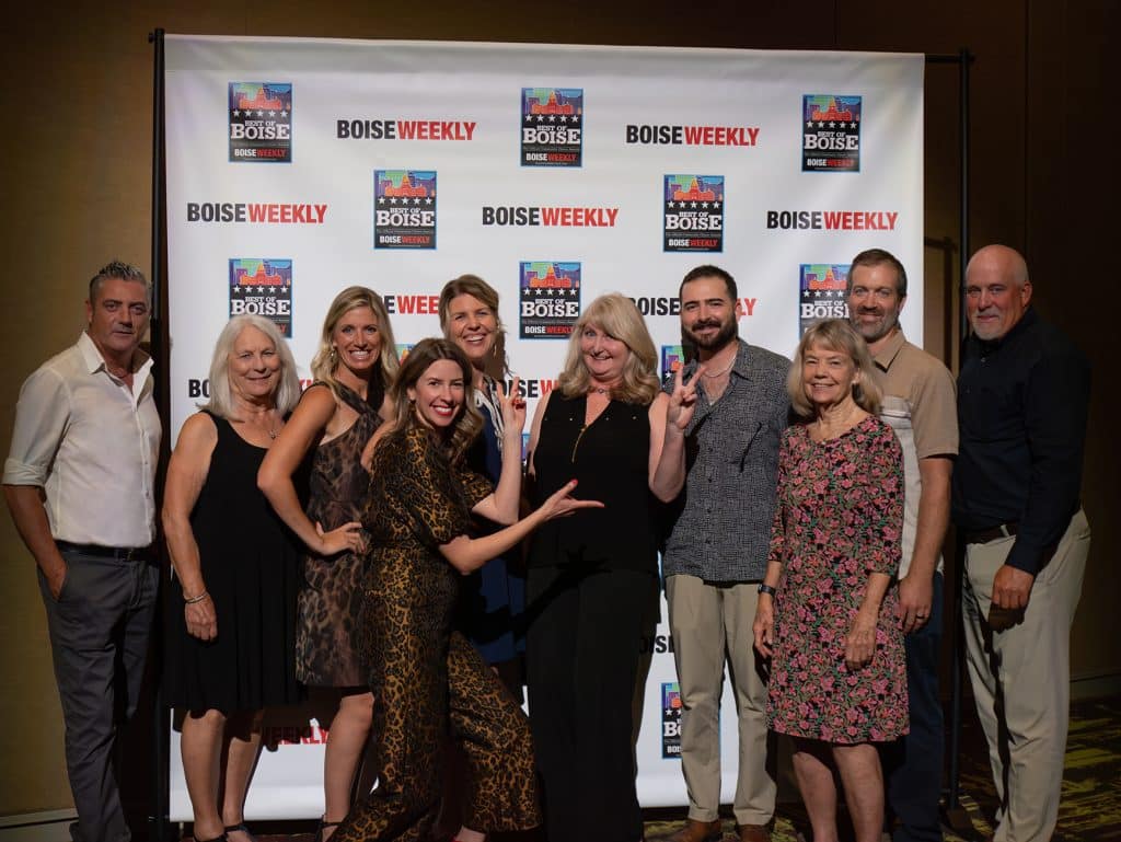 best of boise nominee, Anna Tapia poses for a picture with the JUMP team